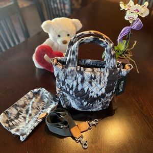 MZ WALLACE MINI METRO TOTE DELUXE in TIE DYE WAVE